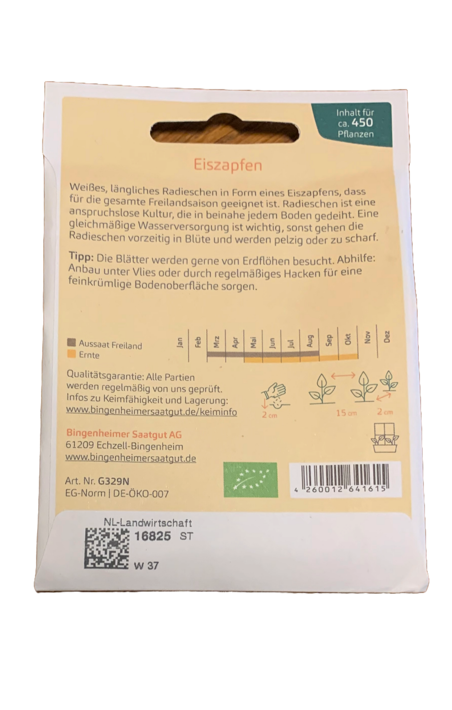 Radies "Eiszapfen" - Bingenheimer Saatgut - Demeter