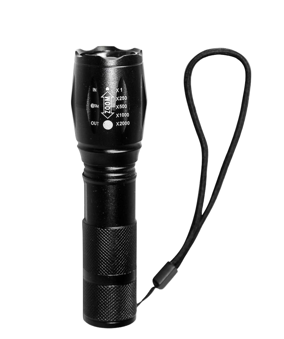 LED Taschenlampe mit 2000x Zoom