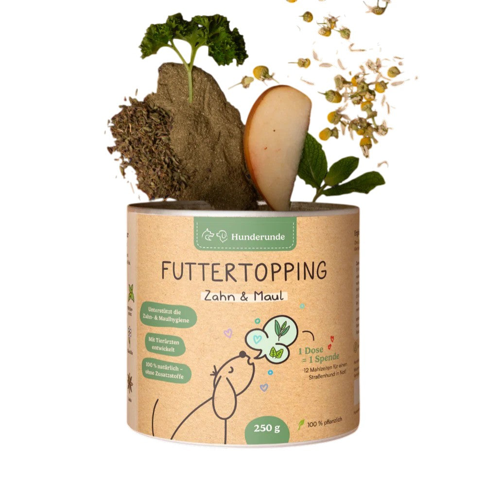 Futtertopping Zahn & Maul 250g - Hunderunde