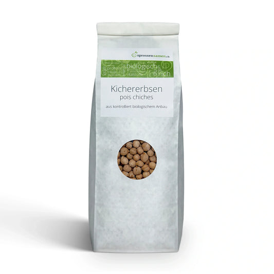 Bio Kichererbsen Sprossen | Keimsaat für Microgreens & Keimglas 500g