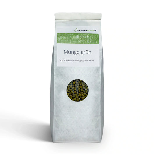 Bio Mungbohnen Sprossen | Keimsaat für Microgreens & Keimglas 500g