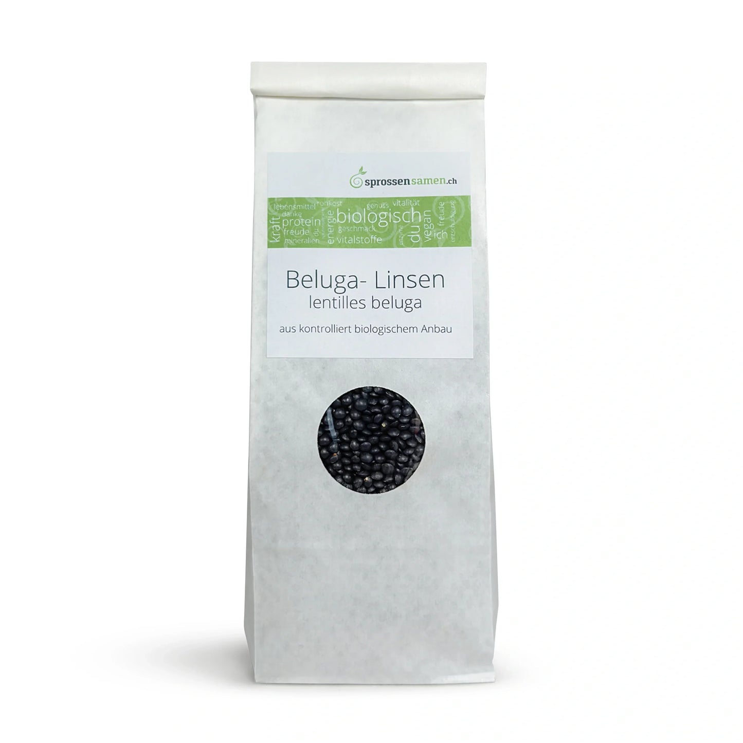 Bio Beluga-Linsen Sprossen – Keimsaat für Microgreens & Keimglas 500g