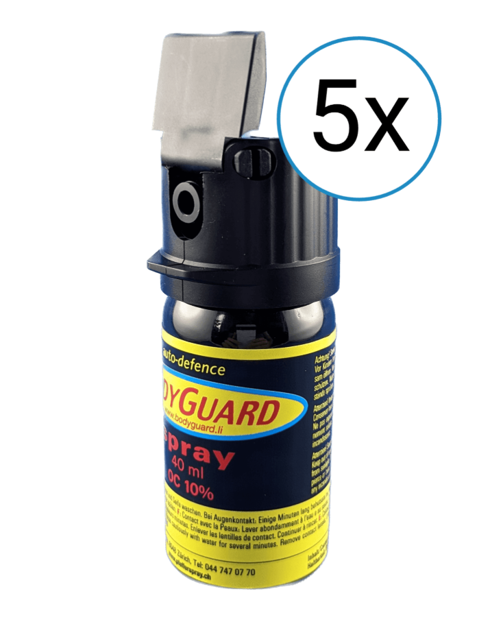 5x Bodyguard mit Schutzkappe