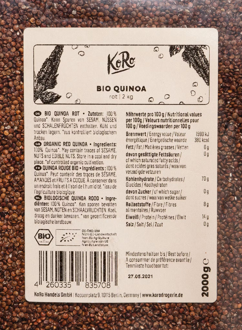 Bio Quinoa rot 2 Kg