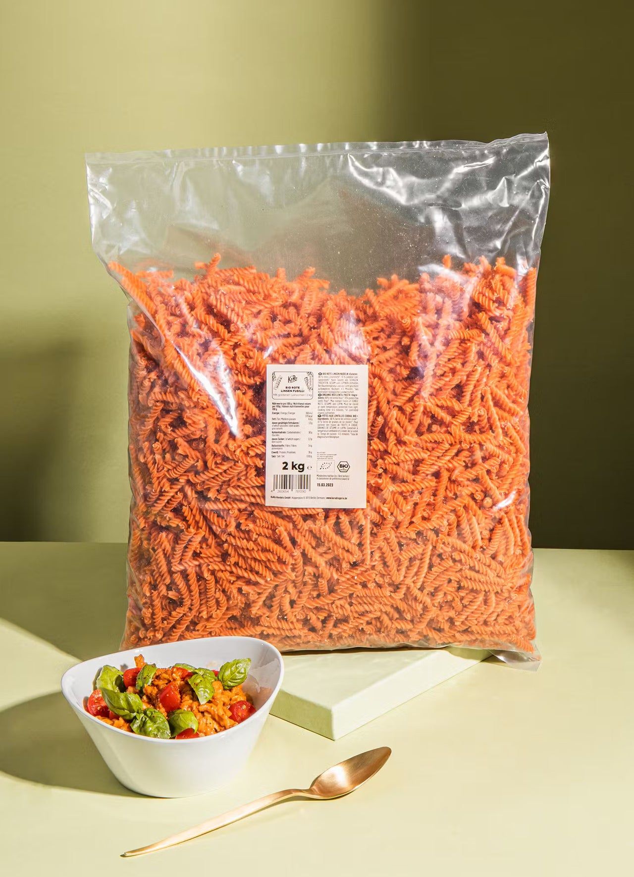 Bio Fusilli aus Roten Linsen 2 kg