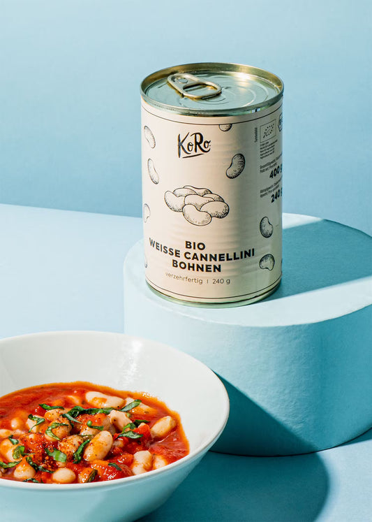 Bio Weiße Cannellini Bohnen in der Dose 240 g