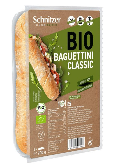Baguettini Classic - glutenfrei - Schnitzer 200g
