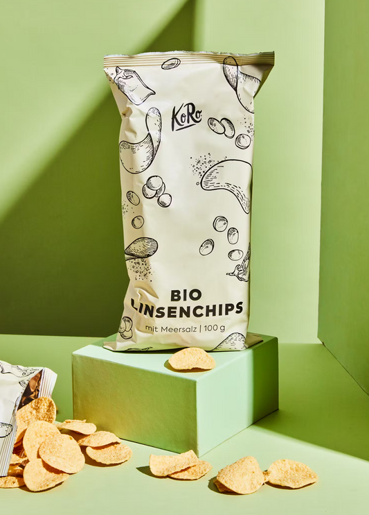 Bio Linsenchips mit Meersalz 100 g