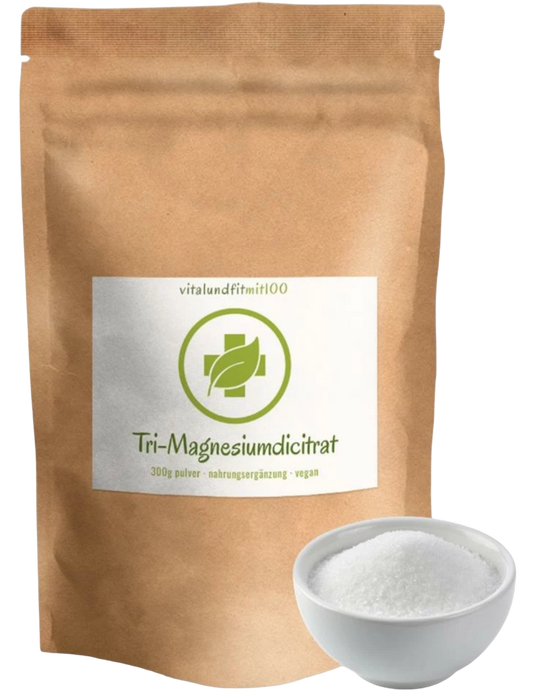 Magnesium - 300g Pulver - in Form von "TriMagnesiumDiCitrat"