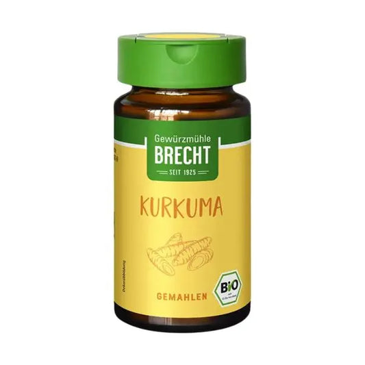 Bio Kurkuma gemahlen im Glas - Brecht