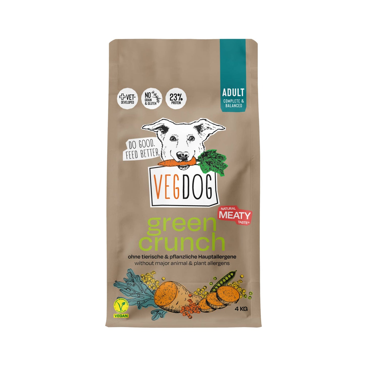 New GREEN CRUNCH Trockenfutter - VegDog