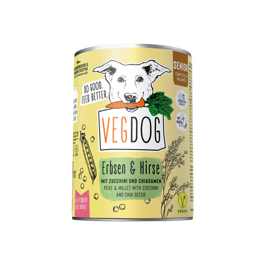 VegDog Senior Erbsen & Hirse