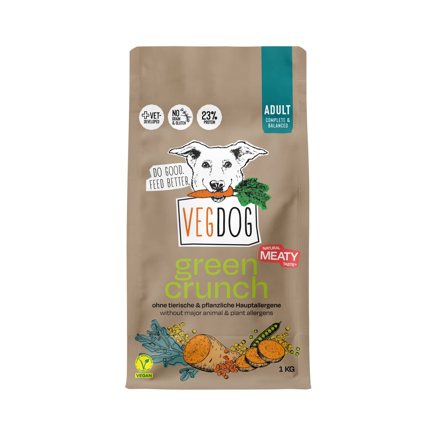 New GREEN CRUNCH Trockenfutter - VegDog